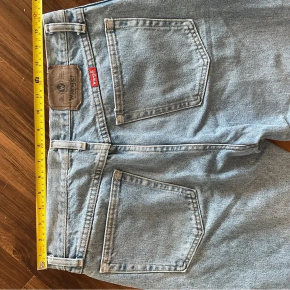 VINTAGE 90s Men’s Wrangler Light Blue Denim Pants - Picture 8 of 8